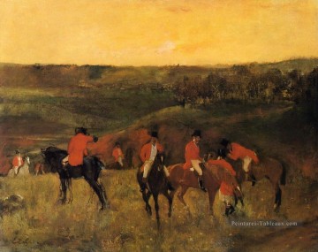 le début de la chasse Edgar Degas Peinture à l'huile